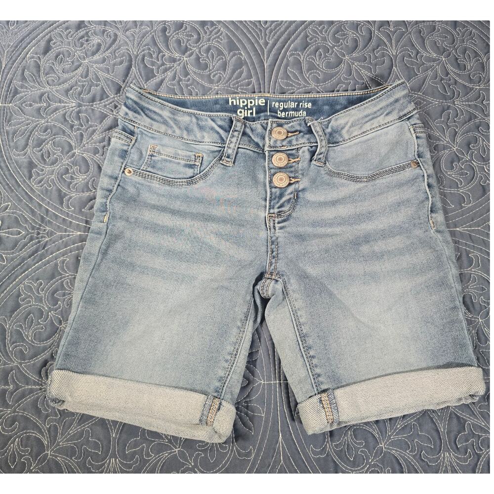 Girls Shorts Regular Rise Bermuda - Brand Hippie Girl - Size 8